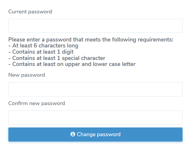 Change Password